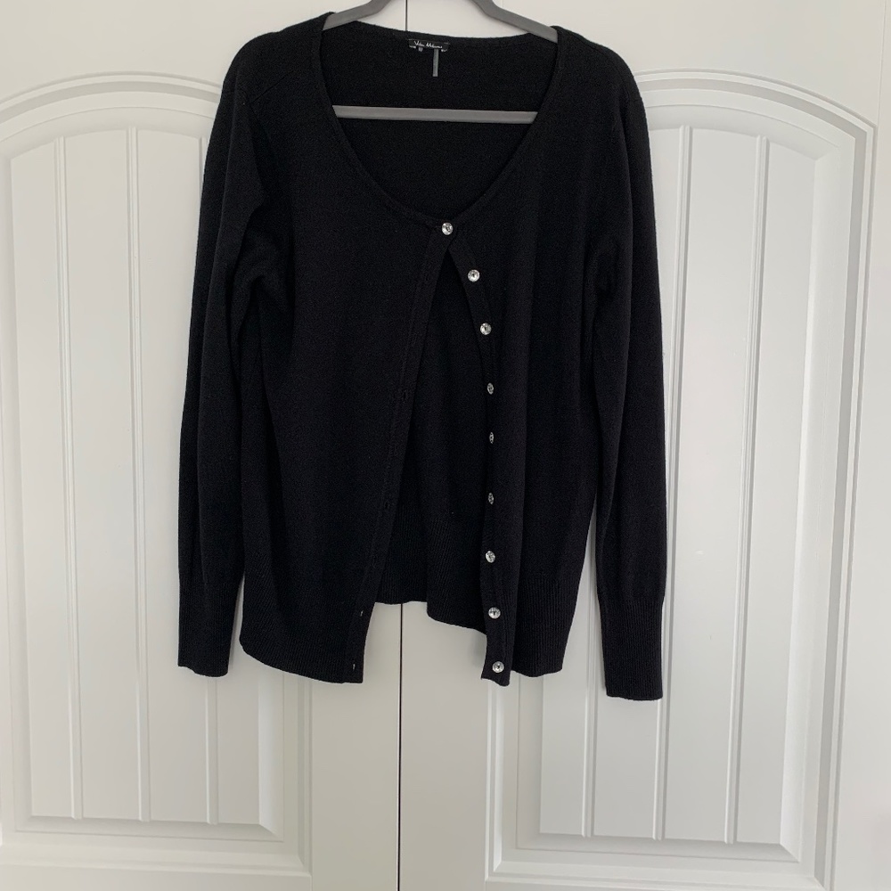 Black Cardigan XL Sweater
